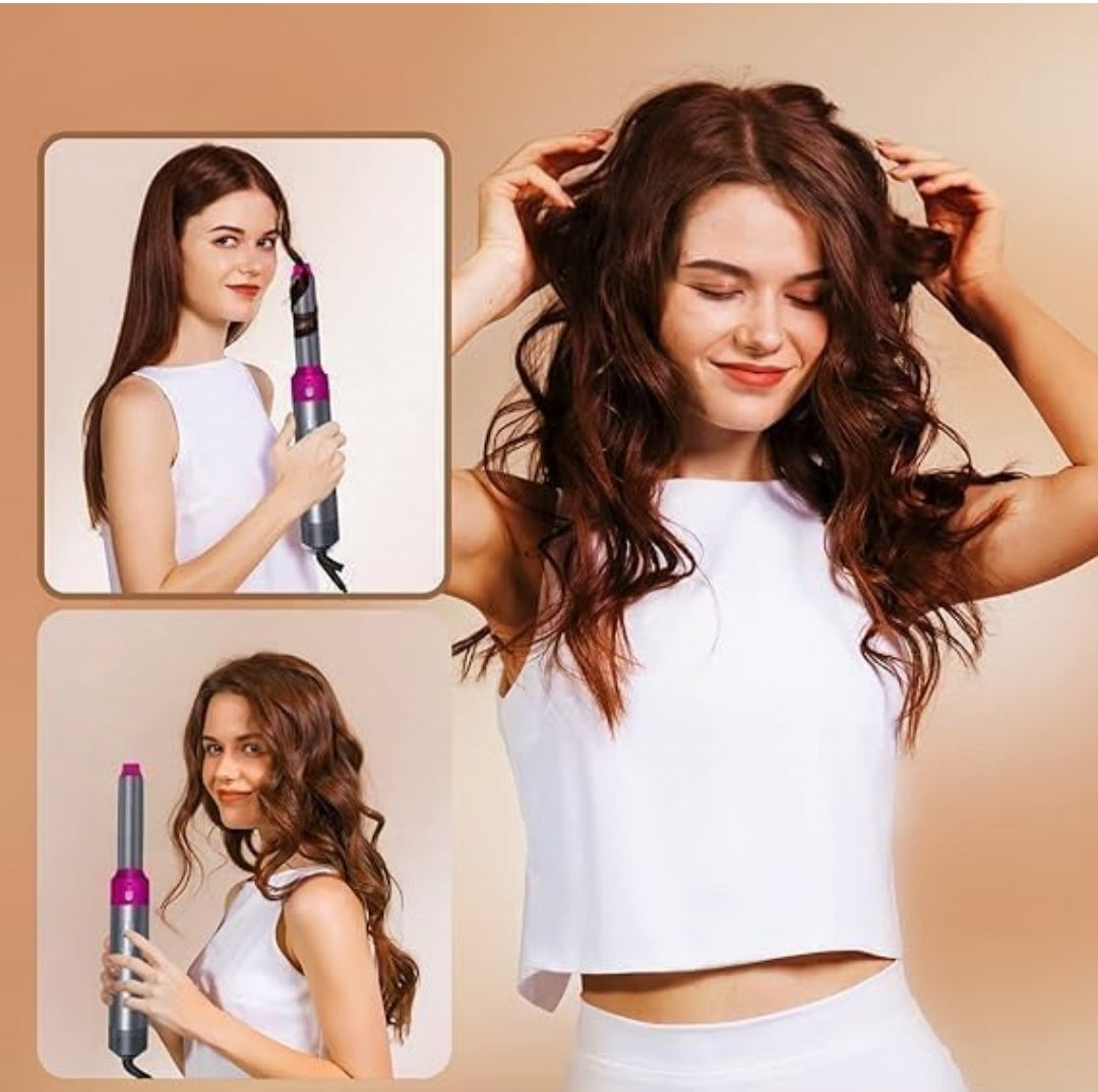 Multi-Functional 5 IN 1 Hair Styling Tool Detachable Hot Air Brush Hair Dryer